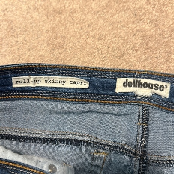 Vintage dollhouse roll-up skinny capri converted skirt size 11 - Picture 2 of 7